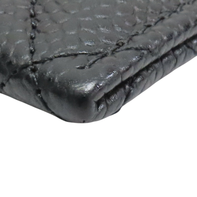 黑色牛皮 菱格紋 荔枝紋 Matelasse名片夾 卡夾 AP0213【CHANEL 香奈兒】 AP0213-12