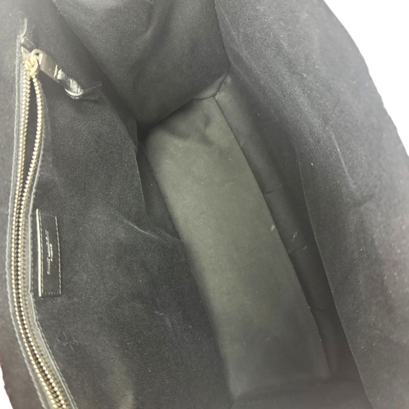 黑紅格紋 毛絨 Rive Gauche 手提包【SAINT LAURENT YSL 聖羅蘭】 VLR632539-4