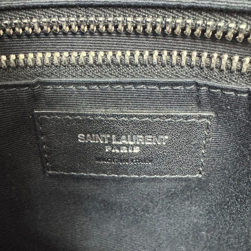 黑紅格紋 毛絨 Rive Gauche 手提包【SAINT LAURENT YSL 聖羅蘭】 VLR632539-6