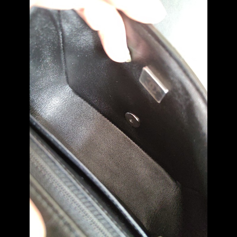 CHANEL 香奈兒CF黑銀羊mini 方胖17-10