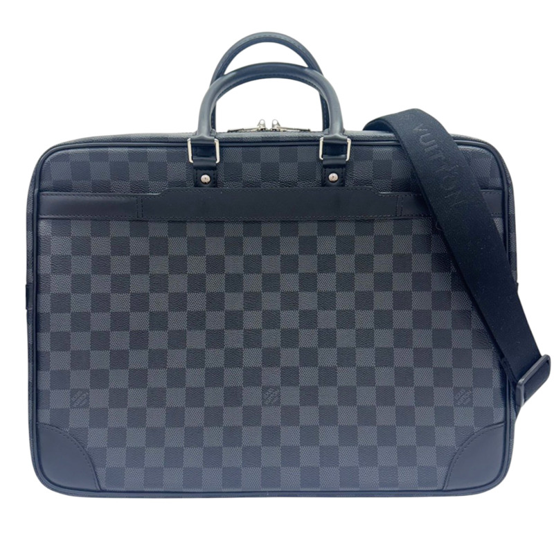 黑色 棋盤格帆布 Port Document Voyage 公事包 兩用包【LOUIS VUITTON LV 路易威登】 N41123-0