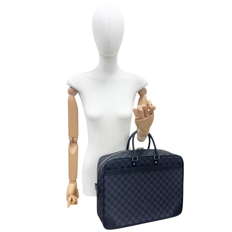 黑色 棋盤格帆布 Port Document Voyage 公事包 兩用包【LOUIS VUITTON LV 路易威登】 N41123-9