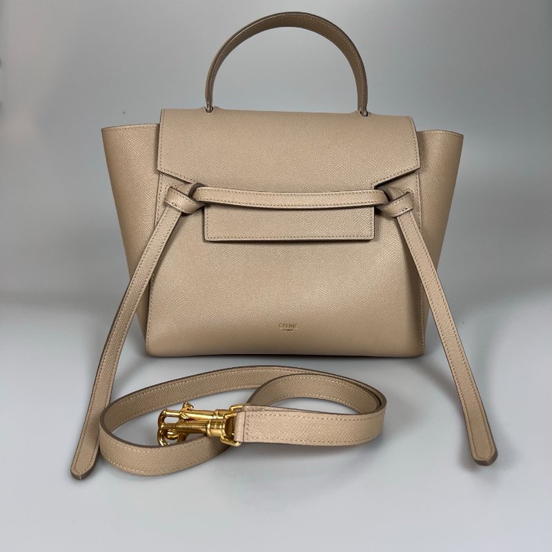 CELINE  卡其色鯰魚包 MICRO-0