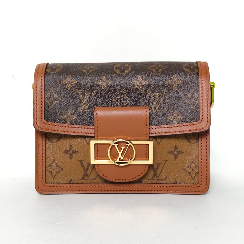 LOUIS VUITTON Dauphine達芙妮Mini20老花PVC晶片肩背包-0