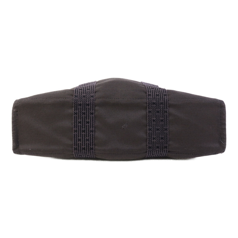 HERMES 帆布Herline GM銀扣手挽袋-3