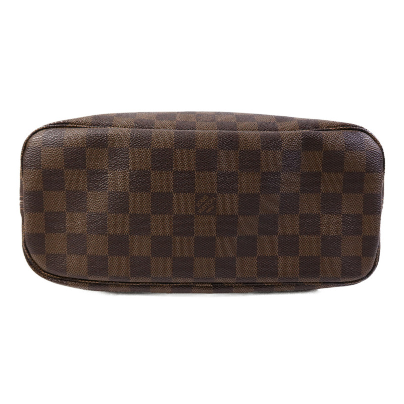 LOUIS VUITTON Damier Neverfull PM金扣手挽袋-3