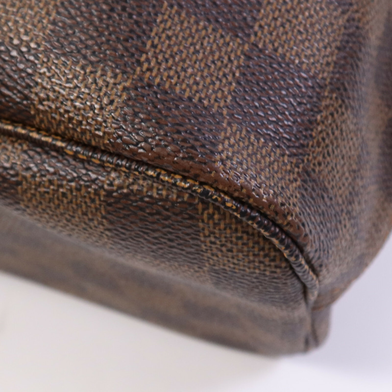 LOUIS VUITTON Damier Neverfull PM金扣手挽袋-8