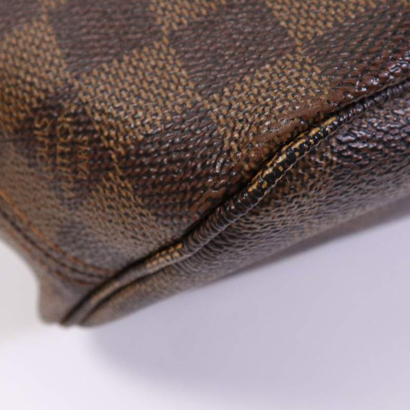 LOUIS VUITTON Damier Neverfull PM金扣手挽袋-9