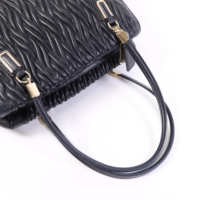 COACH 牛皮皮革Madison Gathered金扣肩背袋-4