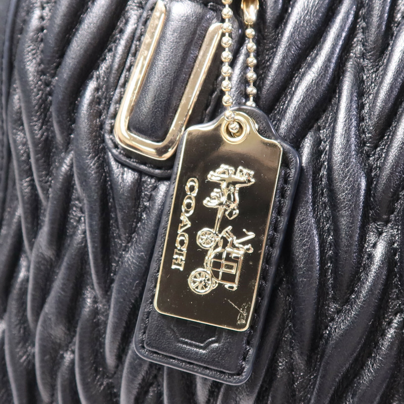 COACH 牛皮皮革Madison Gathered金扣肩背袋-10