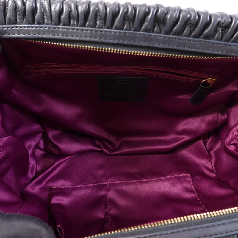 COACH 牛皮皮革Madison Gathered金扣肩背袋-12