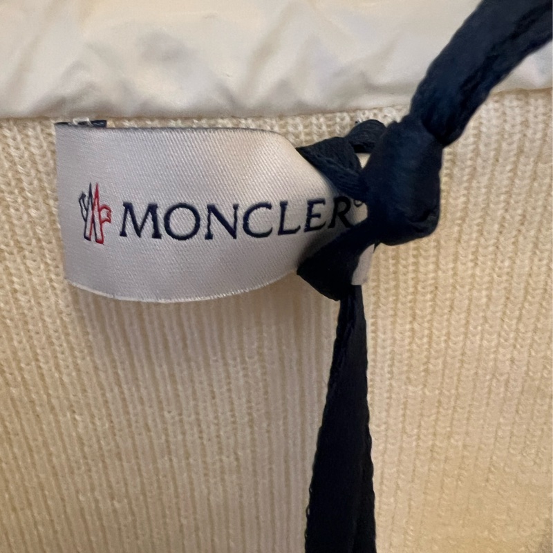 【年終限時八折特價 】 Moncler 米白羊毛連帽羽絨外套Padded Wool Zip-Up Hoodie Jacket-7