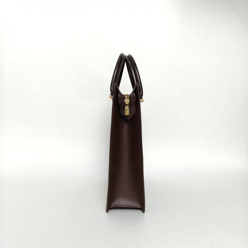 LOUIS VUITTON 中古琴譜包棕色棋盤格PVC2000肩背包-3