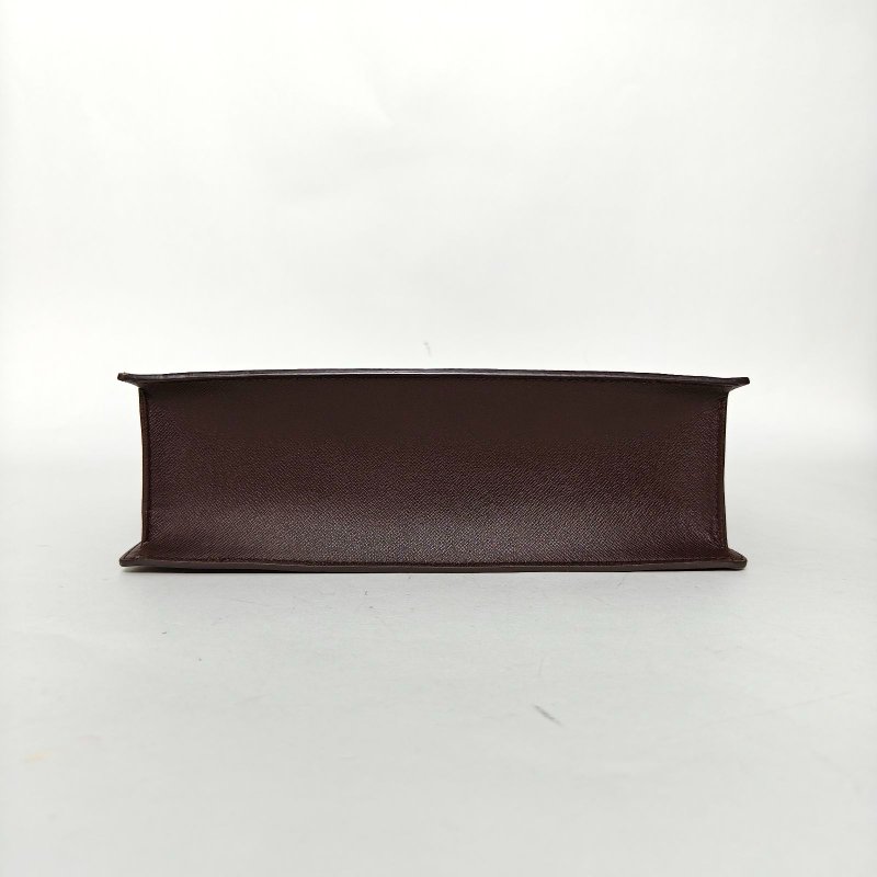 LOUIS VUITTON 中古琴譜包棕色棋盤格PVC2000肩背包-4