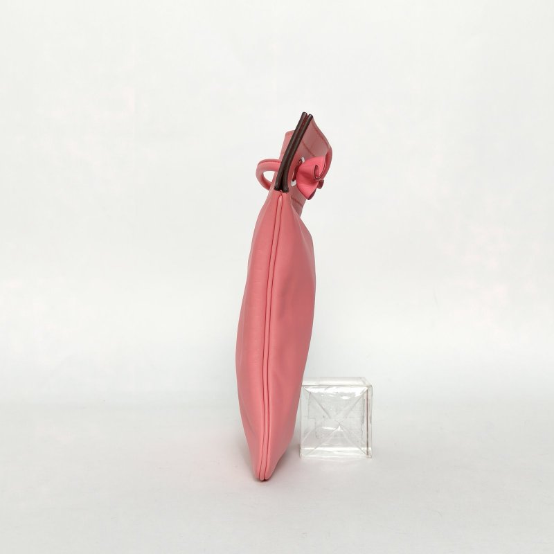 HERMES Aline馬夫包Mini198W新唇膏粉Swift皮/羊皮D刻銀扣肩背包-1