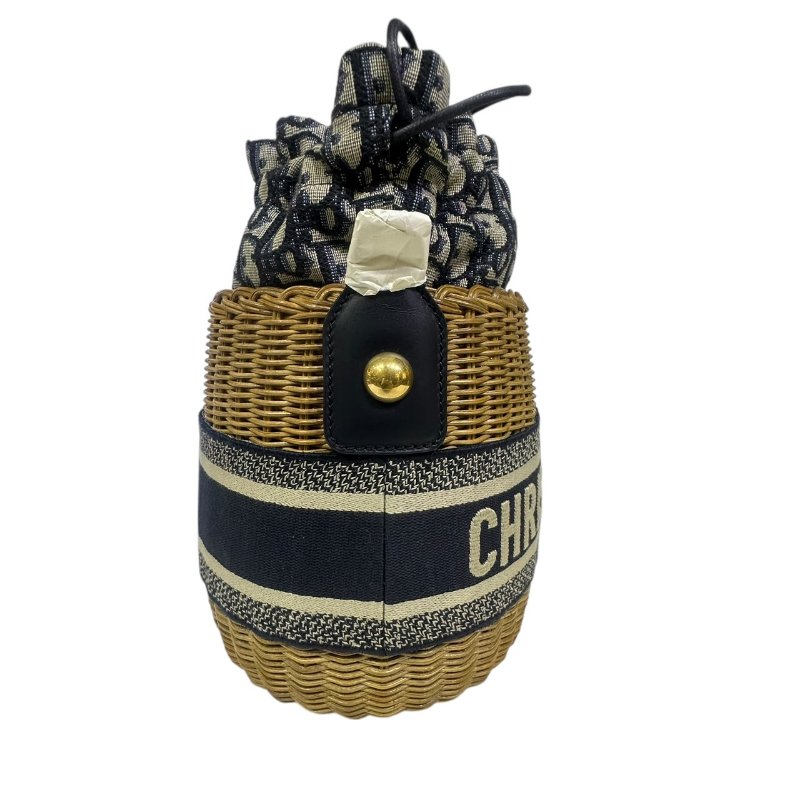 【美收精品】DIOR老花竹編水桶包 4-574-1