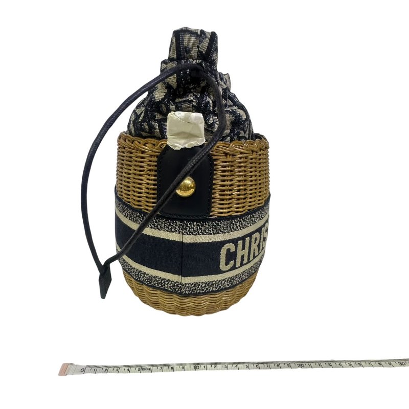 【美收精品】DIOR老花竹編水桶包 4-574-9