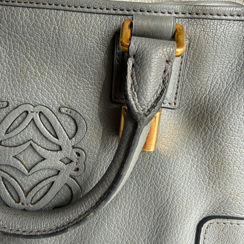 Loewe超美藍灰色 手提包-2