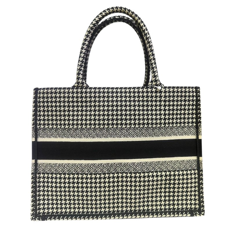 【美收精品】DIOR黑白千鳥紋托特包 4-575-1