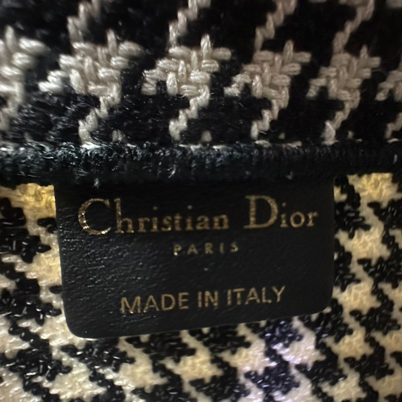 【美收精品】DIOR黑白千鳥紋托特包 4-575-12