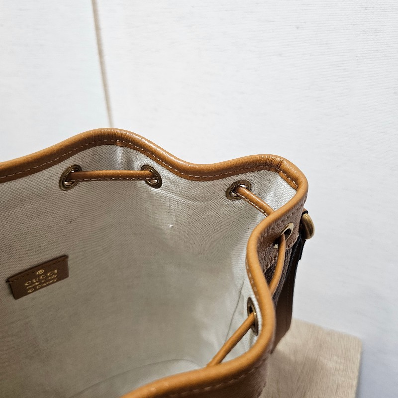 [聯名停產好物❣️甜價出] Gucci 老花米老鼠Disney束口斜背水桶包-14