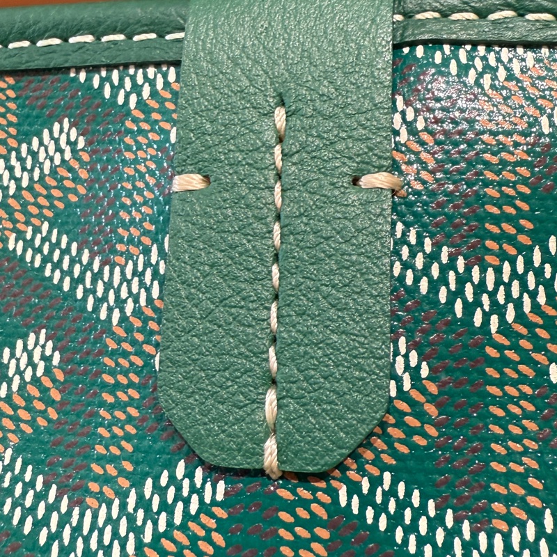 【Goyard 經典升級版托特｜日用輕奢首選】Artois PM 手提包｜翡翠綠 經典老花防潑水帆布-7