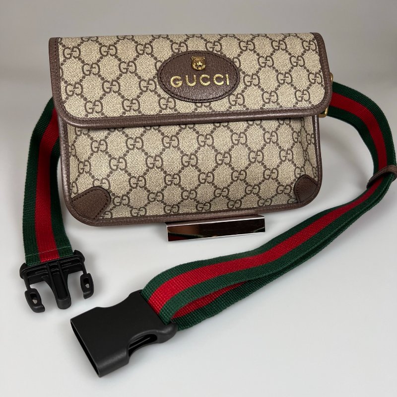 GUCCI 493930 虎頭腰包-0