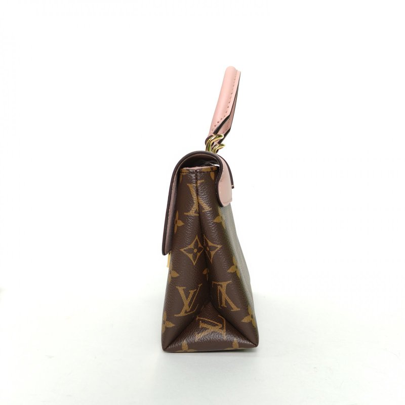 LOUIS VUITTON LockyBB鎖頭包粉色PVC金扣2020肩背包-1