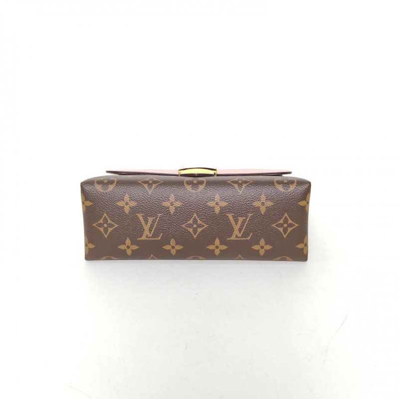 LOUIS VUITTON LockyBB鎖頭包粉色PVC金扣2020肩背包-4