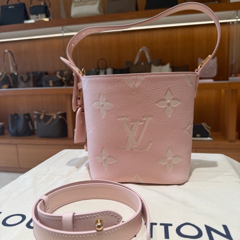 Louis Vuitton ALL in BB pink LV 水桶包 櫻花粉