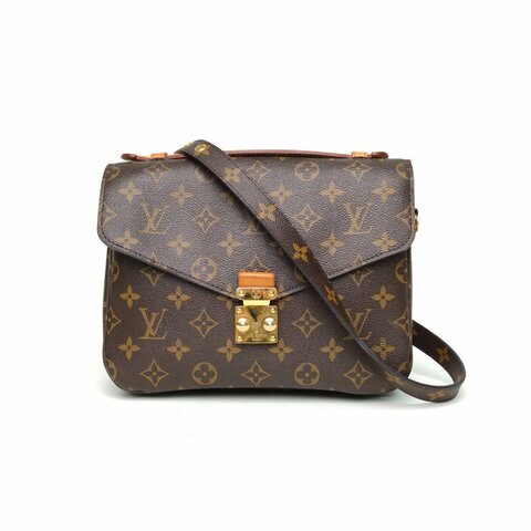 LOUIS VUITTON MetisPochette郵差包老花PVC金扣2016肩背包