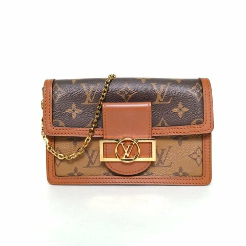 LOUIS VUITTON Dauphine達芙妮WOC拼拼色牛皮/PVC2019肩背包