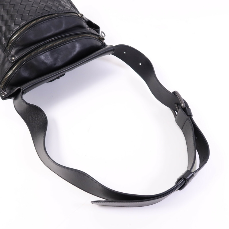 BOTTEGA VENETA 皮革Intrecciato Waist Bag腰包-12