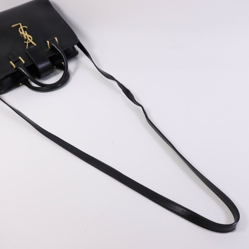 SAINT LAURENT 牛皮皮革Baby Cabas金扣手挽肩背兩用袋-7