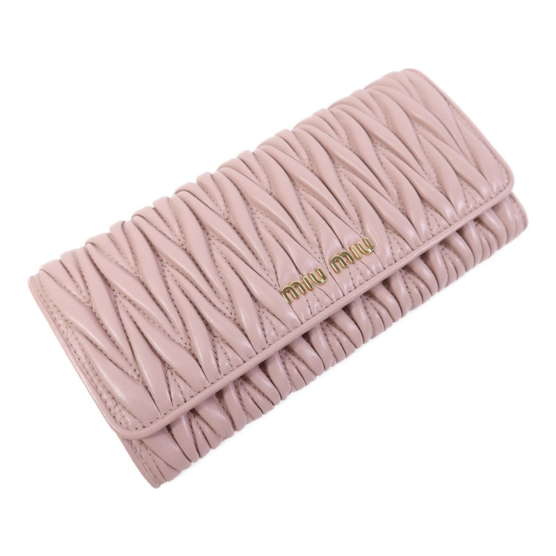 Miu Miu 羊皮皮革Wallet金扣長錢包-2