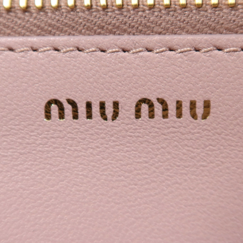 Miu Miu 羊皮皮革Wallet金扣長錢包-10