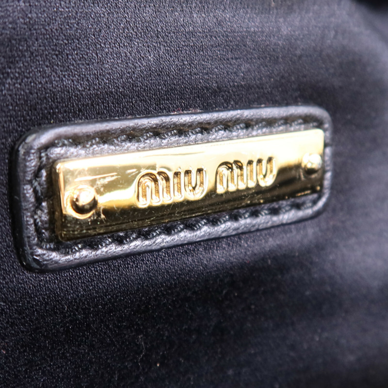 Miu Miu 牛皮皮革Rider Waist Bag金扣腰包-12