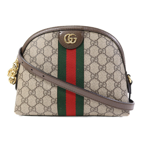 GUCCI 塗層帆布GG Ophidia金扣肩背袋