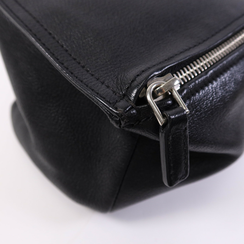 GIVENCHY 山羊皮皮革Pandora銀扣肩背袋-10