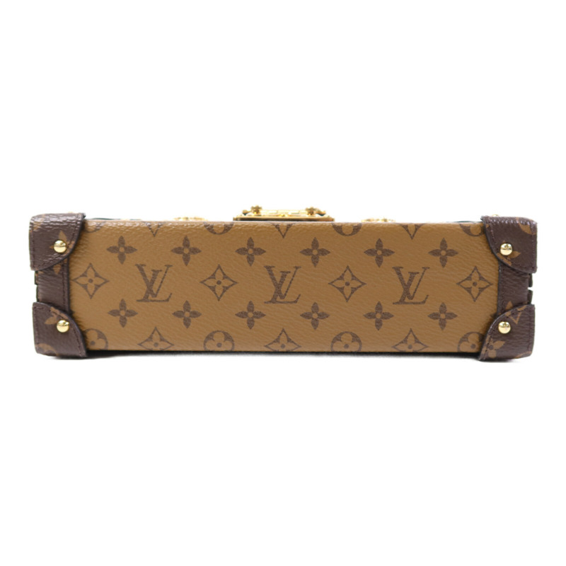 LOUIS VUITTON Monogram Reverse Petite Malle金扣肩背袋-3