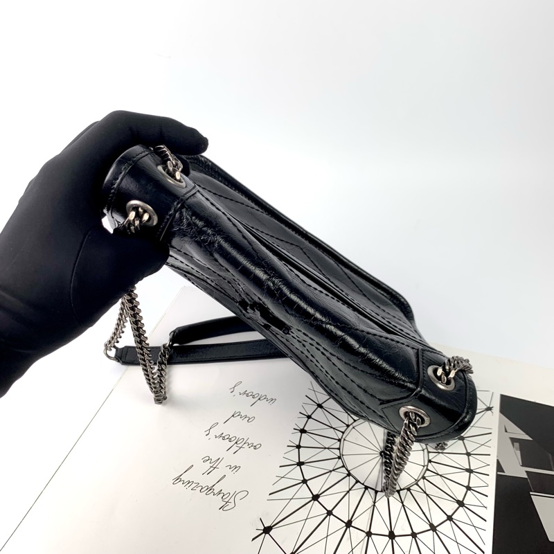 ysl Niki baby黑銀-3