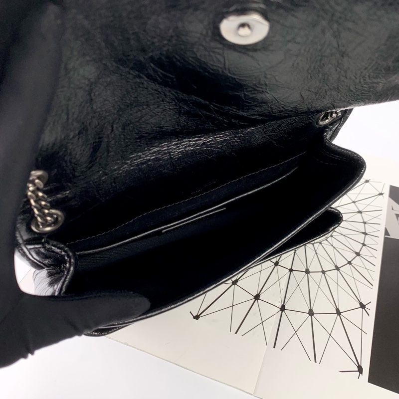 ysl Niki baby黑銀-7