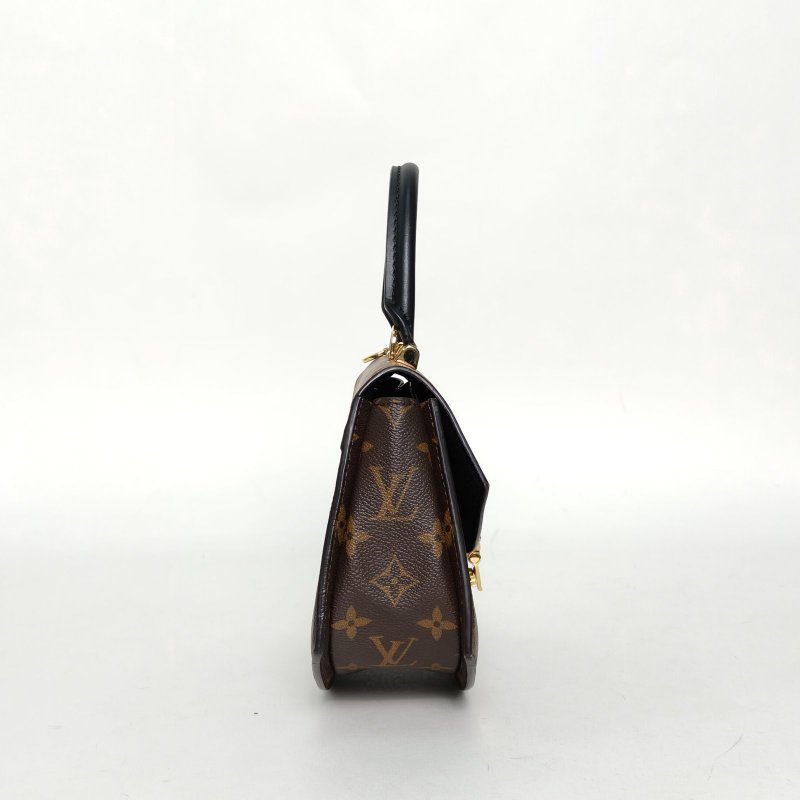 LOUIS VUITTON Tilsitt扇形扇子包拼色PVC金扣晶片老花肩背包-1