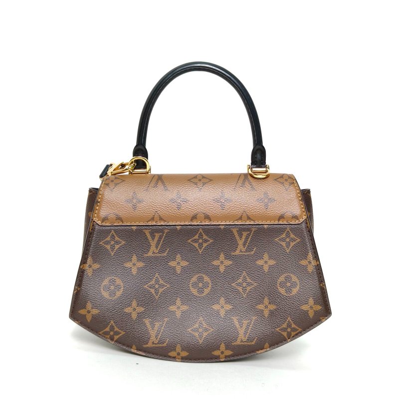 LOUIS VUITTON Tilsitt扇形扇子包拼色PVC金扣晶片老花肩背包-2