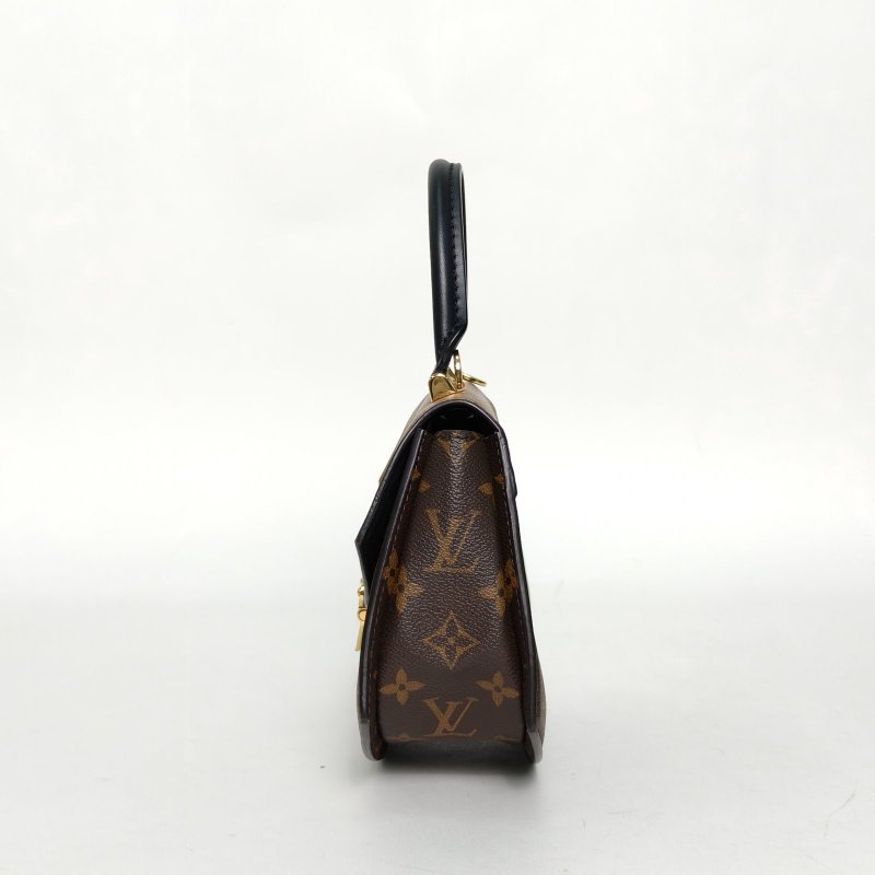 LOUIS VUITTON Tilsitt扇形扇子包拼色PVC金扣晶片老花肩背包-3