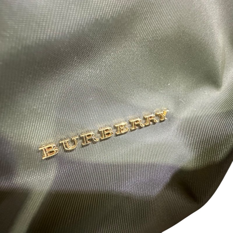 【美收精品】BURBERRY綠色尼龍後背包 4-665-1