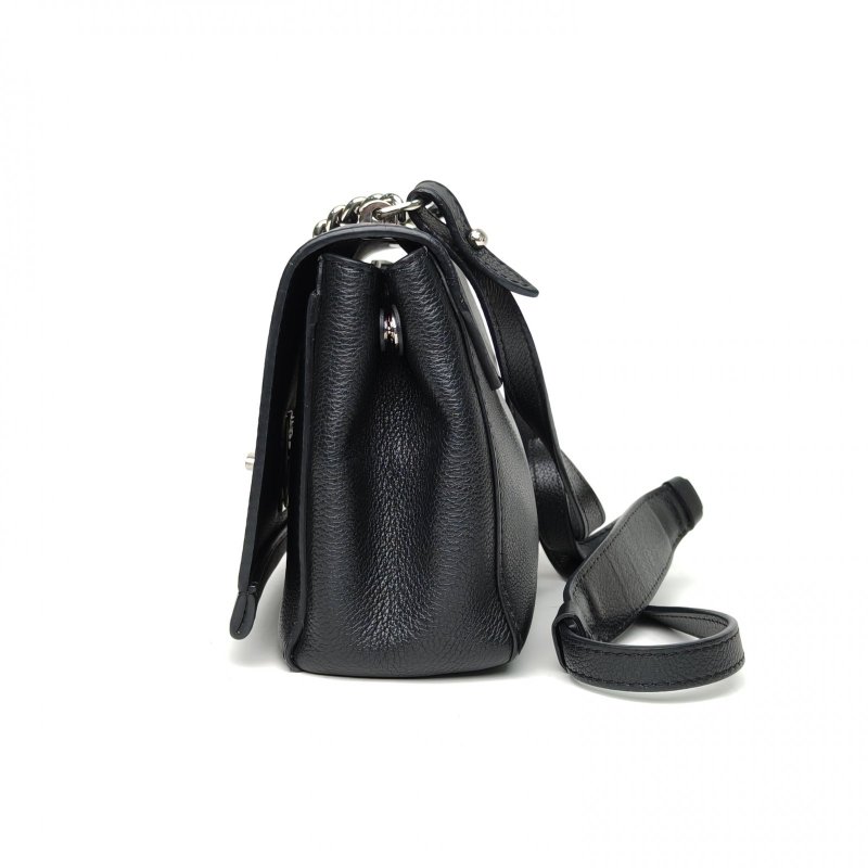 LOUIS VUITTON LockmeIIBB22黑色牛皮銀扣2015肩背包-1