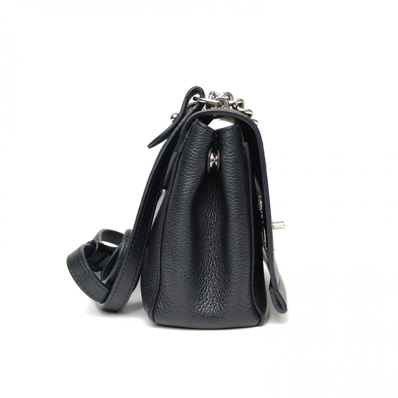 LOUIS VUITTON LockmeIIBB22黑色牛皮銀扣2015肩背包-3