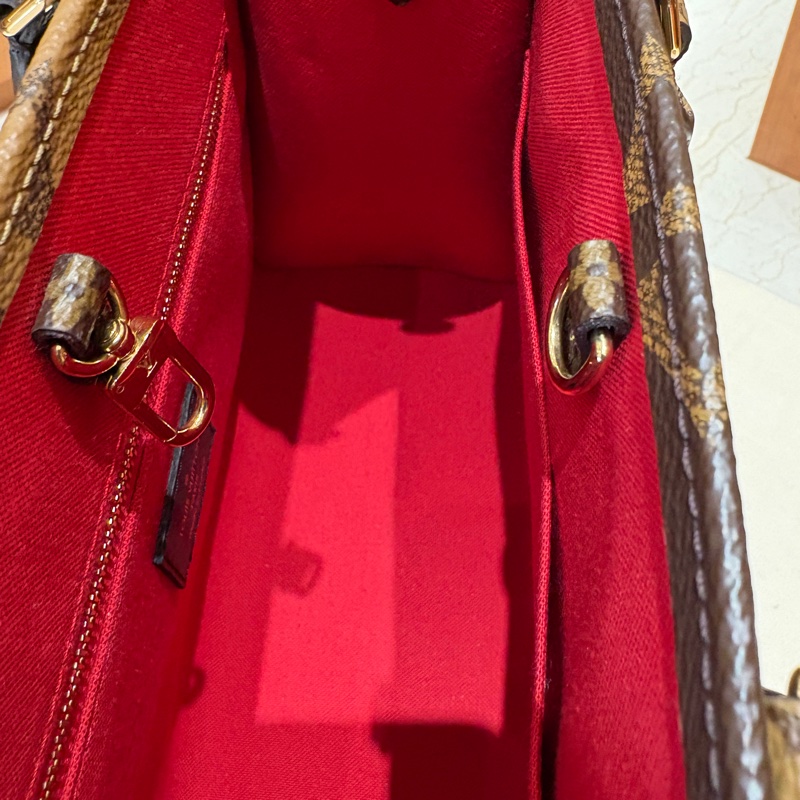 【時髦選擇】Louis Vuitton On The Go PM 手提/肩背包｜Monogram 雙色拼接｜附原廠背帶＆零錢包配件-3