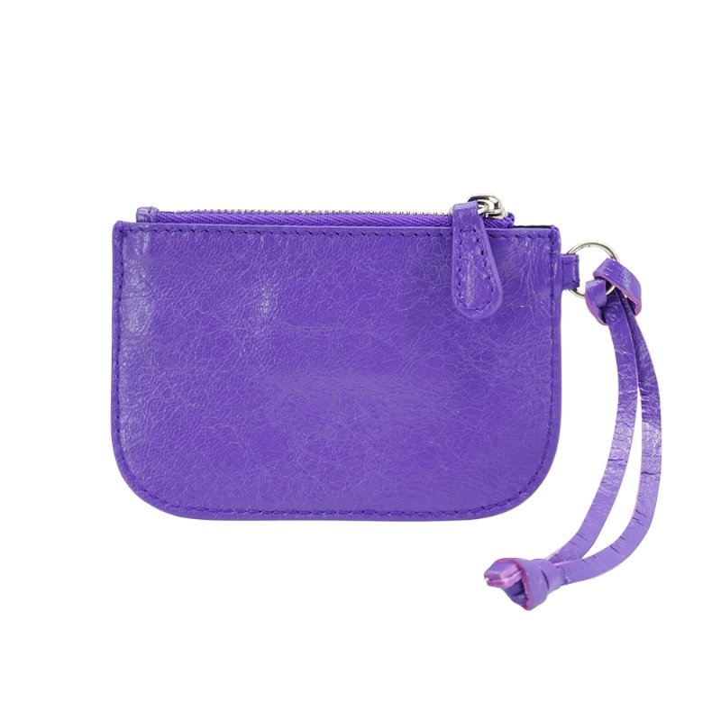 Balenciaga Le Cagole 小羊皮鉚釘拉鍊零錢包-2